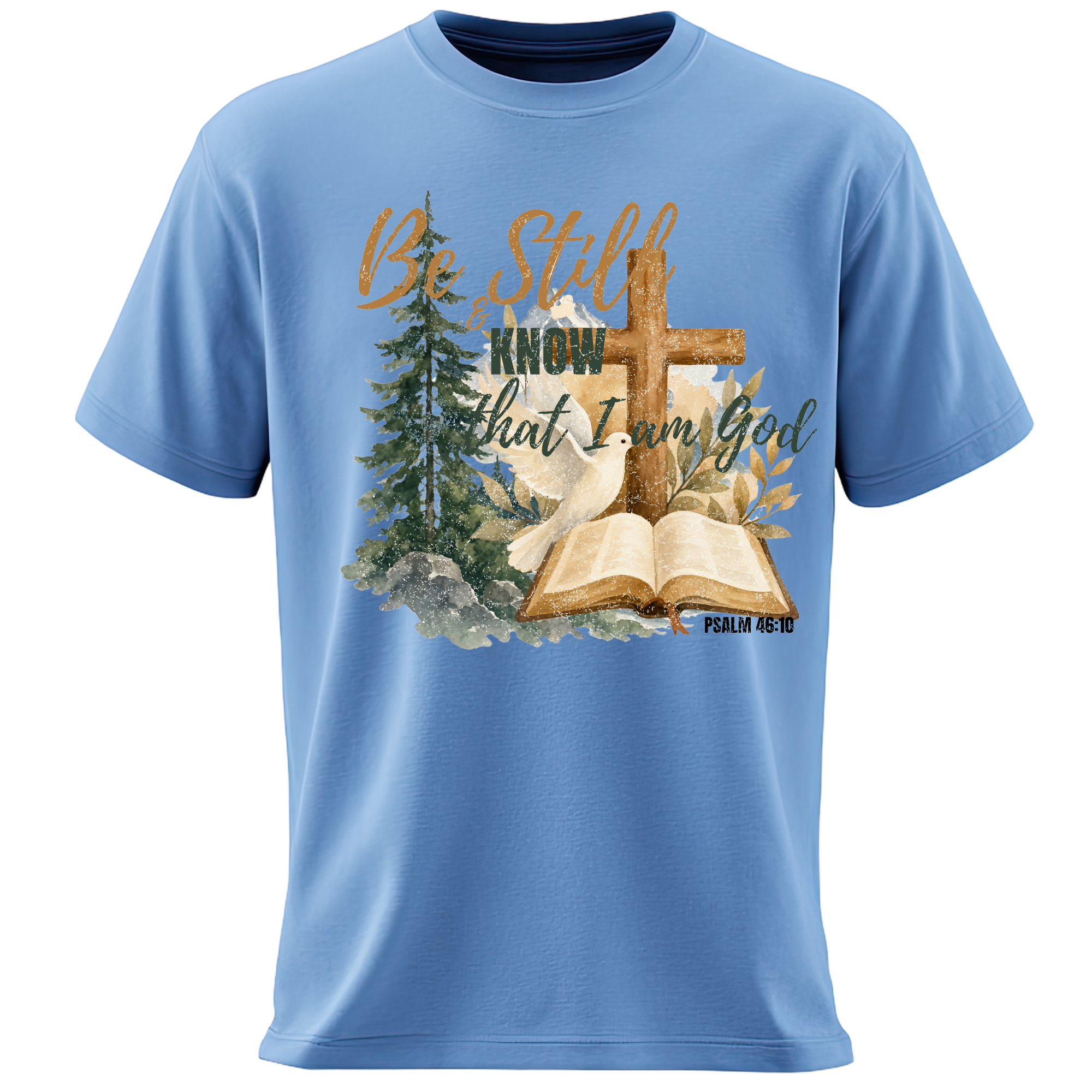 Be Still & Know Christian T-Shirt - Image 2