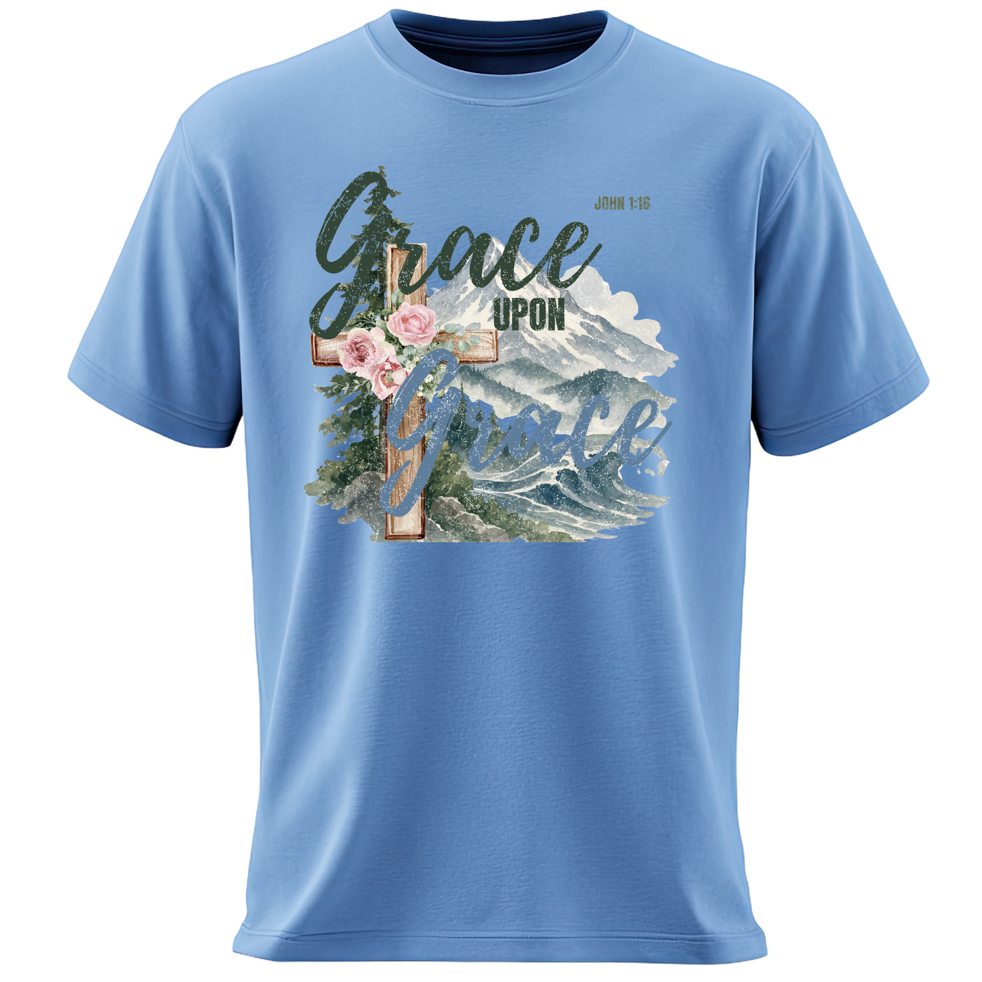 Grace Upon Grace Christian T-Shirt - Image 2