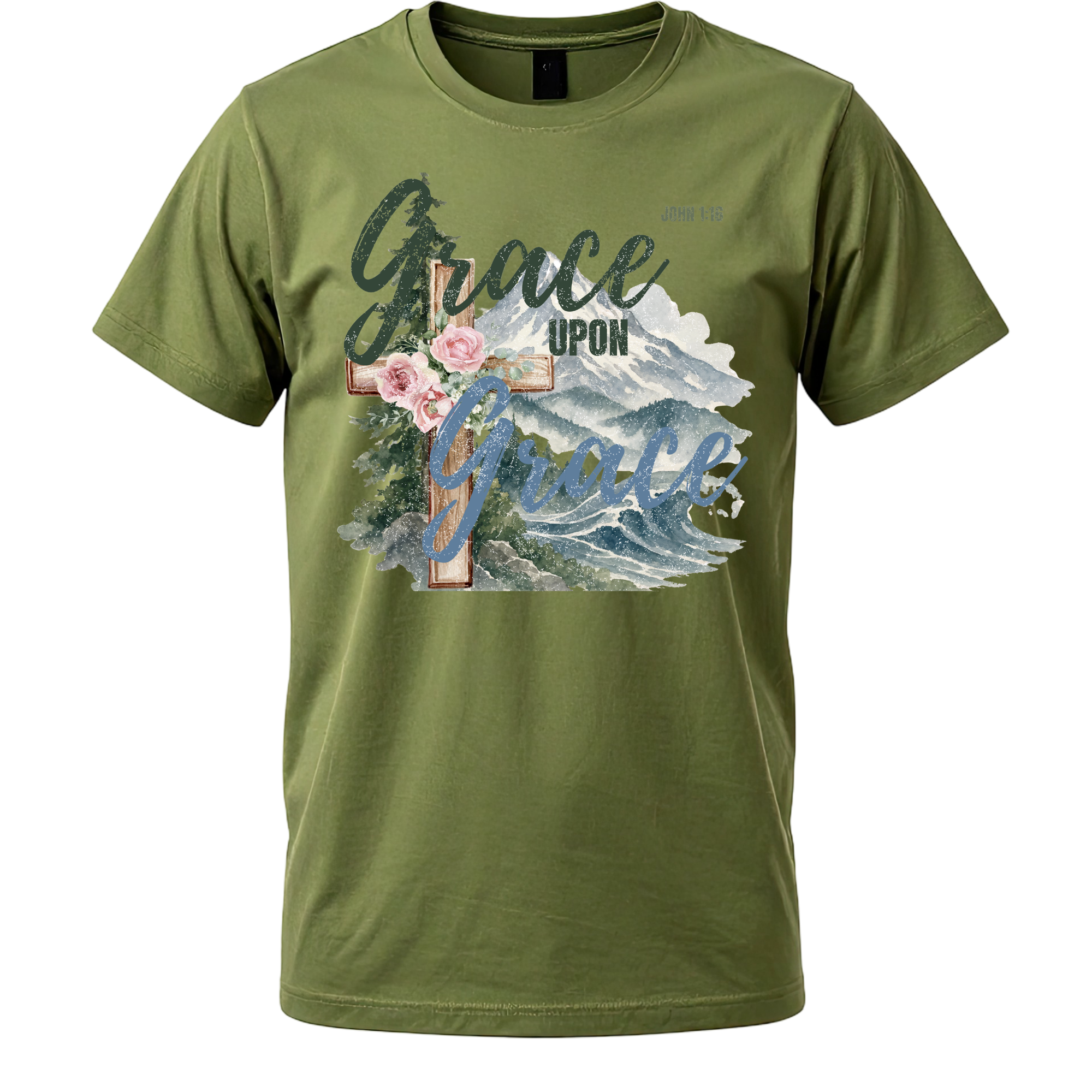 Grace Upon Grace Christian T-Shirt - Image 3